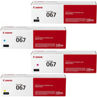 Canon 067 4 Colour Set Toner Cartridge  black cyan magenta yellow  Free Shipping