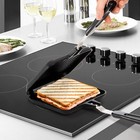 Hot Sandwich Panini Maker With Handle  Non-stick Double Sided Frying Pan Grilled