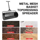 Compost Spreader Peat Moss Roller Steel Mesh For Garden  Lawn Adjustable 36 Inch