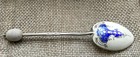 Rare Vintage Sterling Silver Enamel Art Deco Spoon Birmingham 1933 Very Nice 
