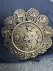 Vintage 1970   s Astrological Zodiac Sign Stars Brass Celestial Belt Buckle