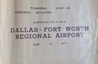 1971 Dallas-fort Worth Airport Architectural Plans Dfw Aviation Transportation