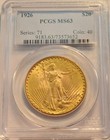1926 St  Gaudens  20 Double Eagle Pcgs Ms-63
