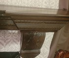 Vintage Solid Wood Fireplace Mantel - 64  Long