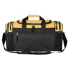 Dalix Brand New Duffle Bag Sports Duffel Bag In Black Gym Bag Gold