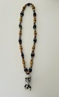 Collar Mazo De Muerto Ozain Calavera 4 Hilos Ifa Santeria Yoruba Skull Necklace