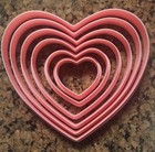Wilton Fondant Cutters Cut-outs  lot Of 15  Hearts Circles Flowers Euc