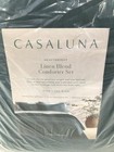 Casaluna King Heavyweight Linen Blend Comforter And Sham Set