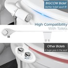 Bidet Attachment For Toilet Dual Nozzle Frontal Rear Wash Ultra-thin
