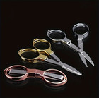 1pc Folding Stainless Steel Scissors Portable Mini Travel Pocket Cutter - New