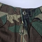 Vtg Us Gi Military Woodland Camoflauge M65 Field Pants  Trousers Cold Weather 