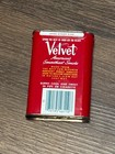 Vintage Velvet Pipe And Cigarette Tobacco Advertising Tin 1 1 2 Oz