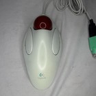 Logitech T-bb14 Trackman Marble Mouse Usb Optical Trackball Mouse White - Tested