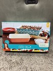 The Pioneer Woman Sweet Romance Blossoms Rectangular Ceramic Baker Set 2 Pc New
