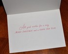 Vintage Unused Christmas Card Pretty Girl   Boy Couple In Pink W white Deer