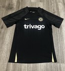 Nike Chelsea Fc 2022 23 Trivago Strike Training Jersey Black Gold Men s Size S
