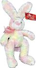 Russ Berrie Rainbow Rabbit Bunny 11  Plush Stuffed Animal Tie Dye Easter Core