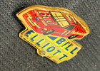 Vintage Nascar Bill Elliott Budweiser King Of Beer Enamel Lapel Pin Made In Usa