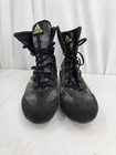 Adidas Box Hog 4 Boxing Shoes Men s 10 5 Core Black Gold High Top Boots Da9897