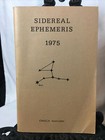 1975 Sidereal Ephemeris Zodiac Explanations   Tables Book Sun Noon Planet Omega
