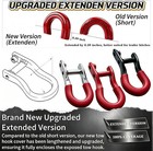 Extended Front Tow Hook Cover For 2007-2026 Chevy Silverado 1500   Red