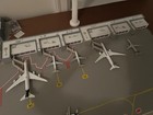 1 400 Scale Model Airport Terminal Double Length  6 Gates- Fits Wide And Narrow