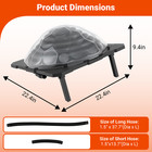 Solar Pool Heater W  Dome Cover  Foldable Legs   Rotatable Connectors  Black