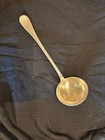 Perles By Christofle France Silverplate 11 1 2  Solid Soup Ladle