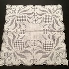 Handkerchief Appenzell Switzerland 1980 s Vintage Never Used Heavy Embroidery