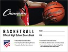 Champion Sports Spiral-bound High School Basketball Scorebook