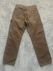 Dickies Duck Canvas Men s 33x32 Olive Green Relaxed Fit Carpenter Pants 1939rms