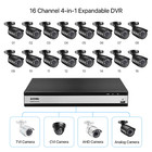Zosi 16 Channel 5mp Lite Dvr Camera System 1080p Outdoor Night Vision 2tb System
