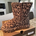 Kids Bearpaw Boots Leopard Toddler New Zipper Size 9 Childrens Boots Pull On