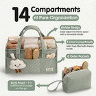 Baby Diaper Caddy Organizer  Baby Basket Shower Gift  Portable Changing Table Ba