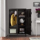 Metal Storage Cabinet Retro Style For Club Home Storage Lockers With 3 4 6 Doors