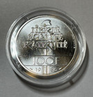 1986 France Statue Of Liberty Silver Uncirculated 100 Francs Coin Thick 30 Grams