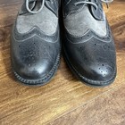 Men   s Alpine Swiss Grey Dress Shoes Wing Tip Two Tone Oxfords  Size 7