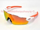 New Oakley Radar Ev Patn Sunglasses White Frame Red Prizm Lenses Oo9208