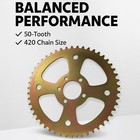 50t 6 Hole Rear Chain Sprocket  40 41 420 For Coleman Ct100u Cc100x