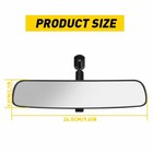 Universal Inner Inside Interior 10 Inch Rearview Rear View Mirror W adhesive Us