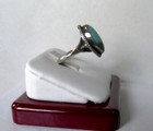 Vintage Native American Navajo Royston Turquoise Sterling Silver Ring Size 6 3 4