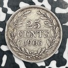 1906 Liberia 25 Cent Lot n3099 Silver  Low Mintage