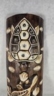 Hand Carved Tribal Wooden Mask Bahamas Tiki Turtle Wall Decor Art 19 5 
