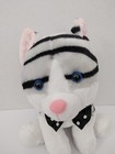 Dan Dee Plush Cat Kitty Gray   White W stripes Wearing Bow Tie Stuffed Animal