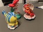 Disney Sebastian  The Little Mermaid  Flounder Ceramic Porcelain Figurine Japan