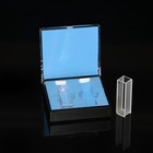 Jgs1 Quartz Cuvette Cell Ptfe Lid 3 5ml 10mm Path For Spectrophotometers 2pcs