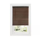 Cordless 1-inch Room Darkening Window Mini Blinds Mahogany Brown