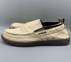 Crocs Walu Khaki Beige Brown Canvas Slip-on Mens Shoes Casual Loafers 11270  10