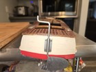 Vintage 1950s Ito Japan Wooden Dragon Speed Boat - Toy Model Runabout - As-is