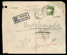 Palestine Reg Cover 1939 - Unclaimed 3 Month Many Postmarks On Back Return To